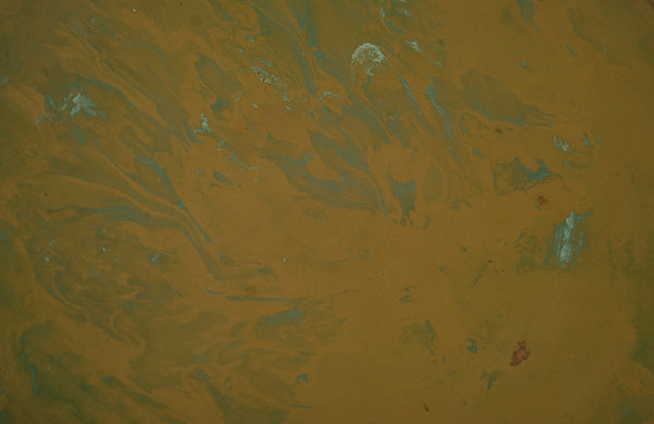 Button End Table, Lichen Finish