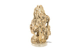Stalagmite Lamp Polished Brass, MD, Glass Base, Assorted Size and Shape