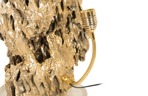 Stalagmite Lamp Polished Brass, MD, Glass Base, Assorted Size and Shape