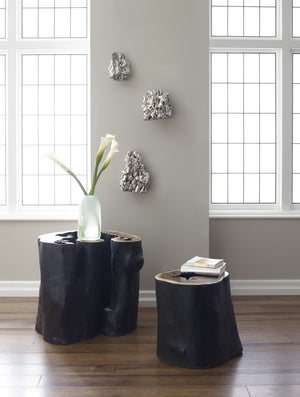 Stalagmite Wall Art Chrome, Set of 3,  Assorted Size and Shape