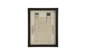 Armor Vest Illuminated Wall Art, Stainless Steel, LED, Shadowbox