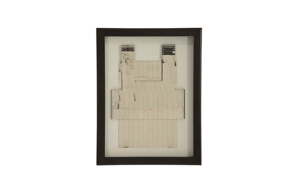 Armor Vest Illuminated Wall Art, Stainless Steel, LED, Shadowbox