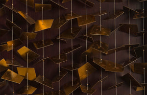 Flicker Wall Art, Rectangle, Black/Gold