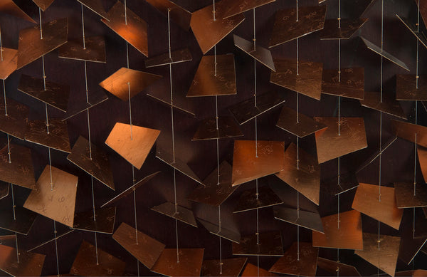 Flicker Wall Art, Rectangle, Black/Copper