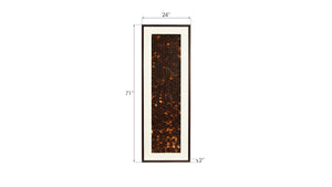 Flicker Wall Art, Rectangle, Black/Copper
