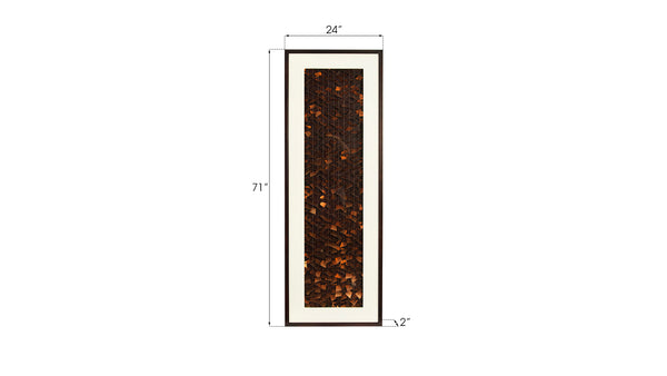 Flicker Wall Art, Rectangle, Black/Copper