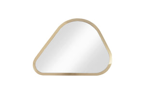 Pebble Mirrors, Set of 4, Brushed Brass