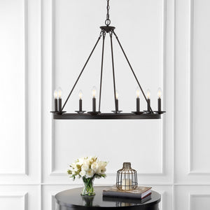 Fauna 8-Light Chandelier - Stylish Minimalist Design for Contemporary Industrial Chic Spaces
