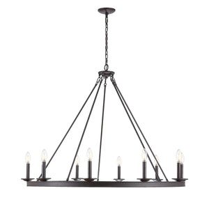 Telta 10-Light Chandelier - Modern Luxury Lighting Fixture for Dining and Living Rooms, Stylish Design