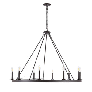 Telta 10-Light Chandelier - Modern Luxury Lighting Fixture for Dining and Living Rooms, Stylish Design