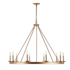 Telta 10-Light Chandelier - Modern Luxury Lighting Fixture for Dining and Living Rooms, Stylish Design