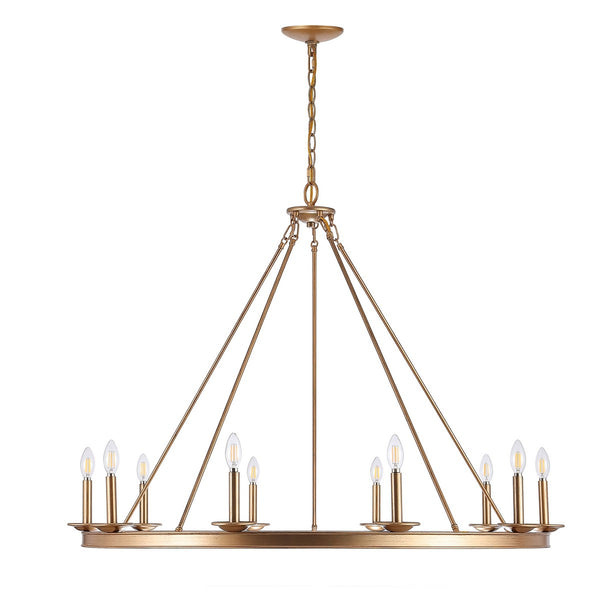 Telta 10-Light Chandelier - Modern Luxury Lighting Fixture for Dining and Living Rooms, Stylish Design