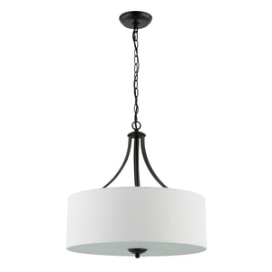 Safavieh Burnett Chandelier Oil Rubbed Bronze Iron
 Fabric 
Glass CHA4020A