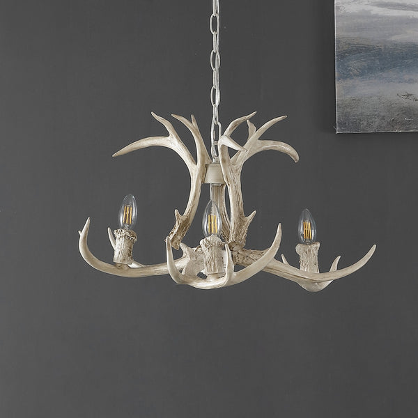 Safavieh Cenwyn Chandelier Antique White Metal / Resin CHA4028A