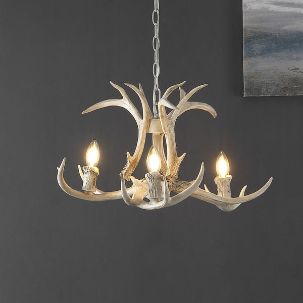 Safavieh Cenwyn Chandelier Antique White Metal / Resin CHA4028A