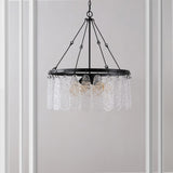 Safavieh Aremythia, 6 Light, 25 Inch, Black/Clear, Iron/Glass Chandelier CHA4057A