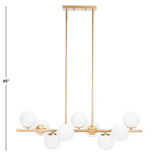 Safavieh Imara Chandelier Antique Gold Steel CHA7006A