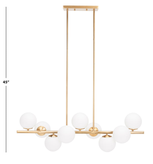 Safavieh Imara Chandelier Antique Gold Steel CHA7006A