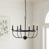 Safavieh Lannan Chandelier Black Steel CHA7007A