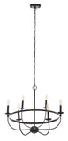 Safavieh Lannan Chandelier Black Steel CHA7007A