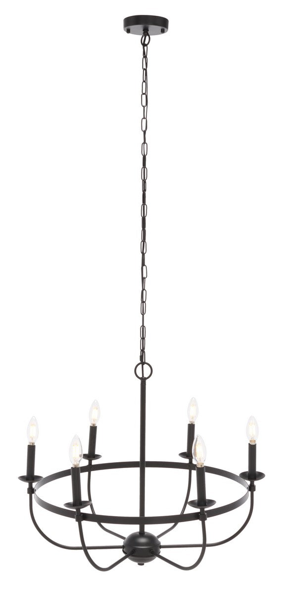 Safavieh Lannan Chandelier Black Steel CHA7007A