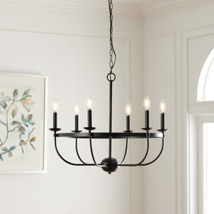 Safavieh Lannan Chandelier Black Steel CHA7007A