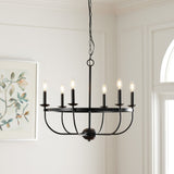 Safavieh Lannan Chandelier Black Steel CHA7007A