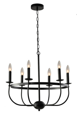 Safavieh Lannan Chandelier Black Steel CHA7007A