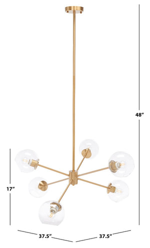 Safavieh Cantori Chandelier Gold Steel CHA7008A