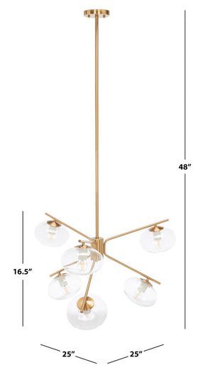 Safavieh Bartoli Chandelier Black Steel CHA7009A
