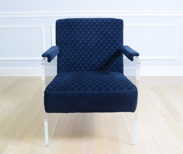 pasargad tribecca collection acrylic velvet accentchair navy CHAIR 139 1 