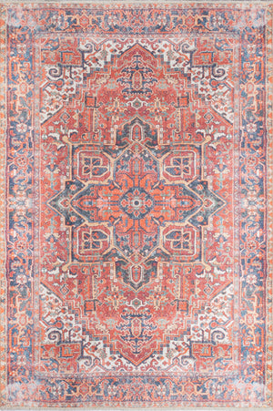 Momeni Chandler CHN-1 Machine Made Traditional Medallion Indoor Area Rug Red 9'6" x 12'6" CHANDCHN-1RED96C6