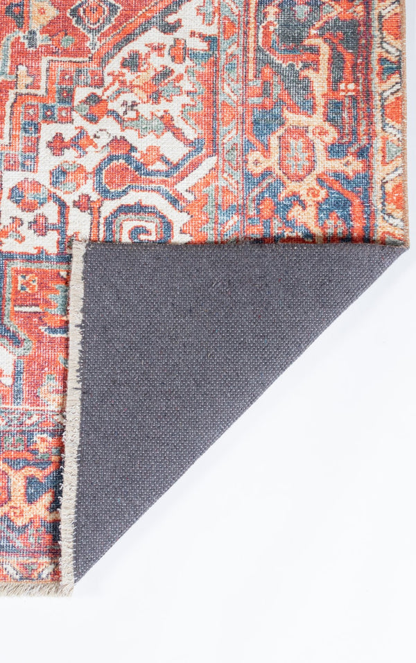 Momeni Chandler CHN-1 Machine Made Traditional Medallion Indoor Area Rug Red 9'6" x 12'6" CHANDCHN-1RED96C6