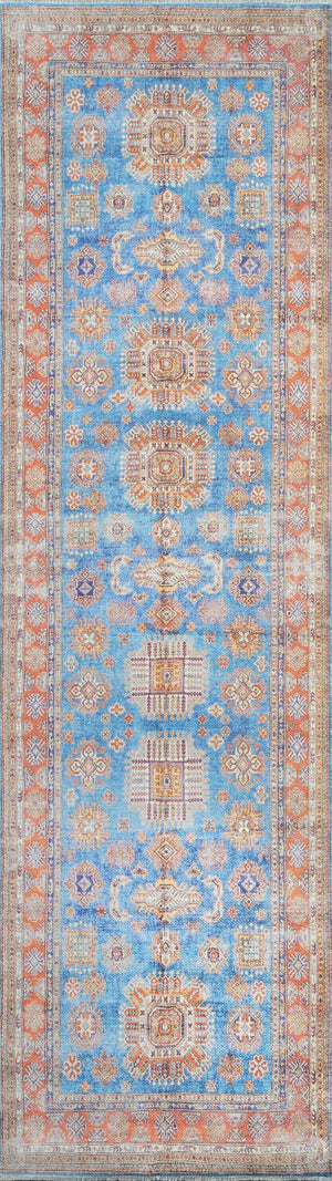 Momeni Chandler CHN-3 Machine Made Traditional Oriental Indoor Area Rug Blue 9'6" x 12'6" CHANDCHN-3BLU96C6