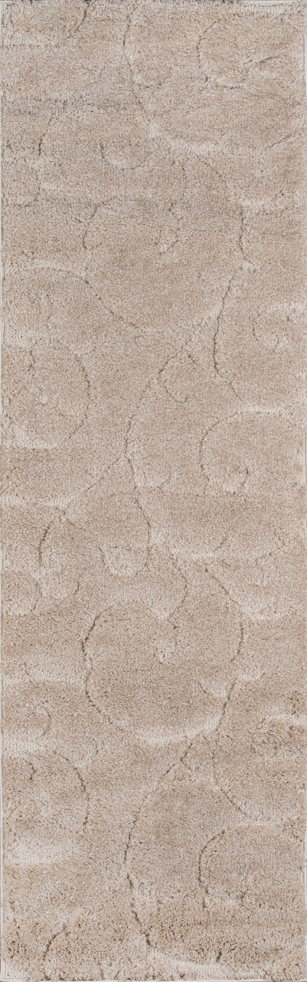 Momeni Charlotte CHA-3 Machine Made Modern Shag, Solid Indoor Area Rug Beige 8'6" x 11'6" CHARLCHA-3BGE86B6