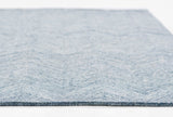 Momeni Charles CHR-1 Hand Tufted Contemporary Zig Zag Indoor Area Rug Denim 9' x 12' CHARSCHR-1DNM90C0