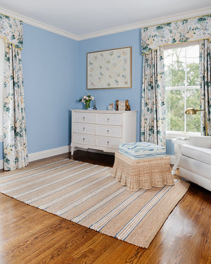 Momeni Erin Gates Chestnut CHS-1 Hand Woven Contemporary Striped Indoor Area Rug Blue 10' x 14' CHESTCHS-1BLUA0E0