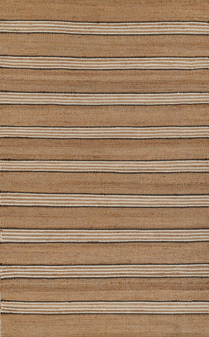 Momeni Erin Gates Chestnut CHS-1 Hand Woven Contemporary Striped Indoor Area Rug Brown 10' x 14' CHESTCHS-1BRNA0E0