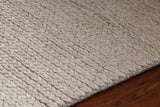 Chandra Rugs Chloe 70% Wool + 30% Viscose Hand-Woven Contemporary Rug Beige 9' x 13'