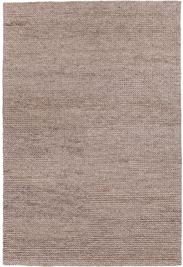 Chandra Rugs Chloe 70% Wool + 30% Viscose Hand-Woven Contemporary Rug Brown 9' x 13'