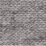 Chandra Rugs Chloe 70% Viscose + 30% Wool Hand-Woven Contemporary Rug Grey 9' x 13'