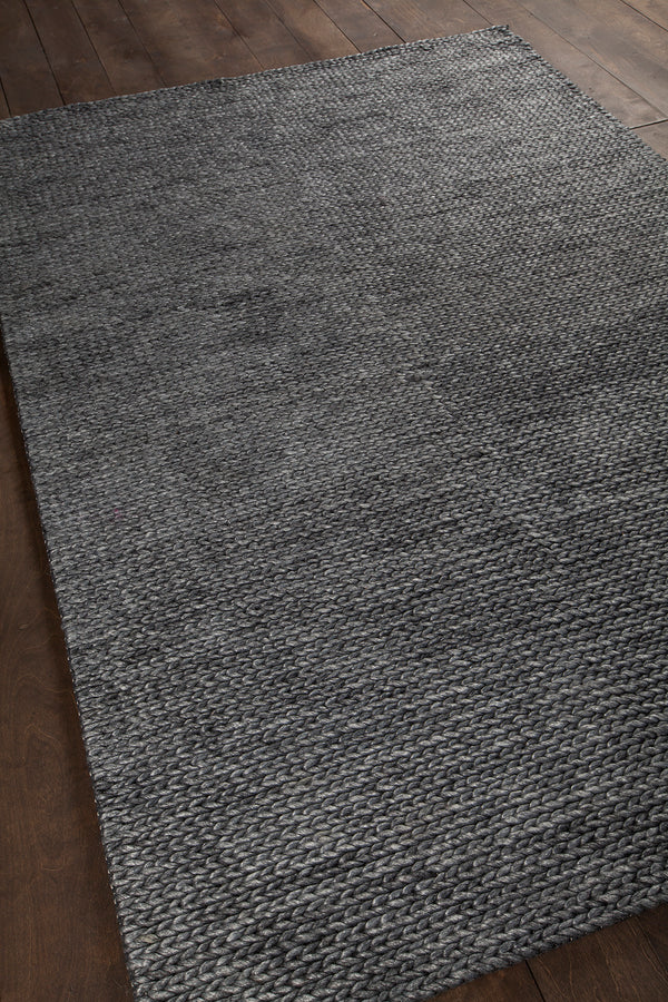 Chandra Rugs Chloe 70% Viscose + 30% Wool Hand-Woven Contemporary Rug Grey 9' x 13'