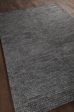 Chandra Rugs Chloe 70% Wool + 30% Viscose Hand-Woven Contemporary Rug Grey 7'9 x 10'6