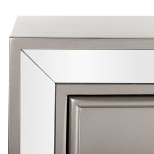 Basie Modern 3 Drawer Chest - Luxurious Minimalist Storage with Mirror Finish and Nickel Hardware