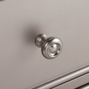 Basie Modern 3 Drawer Chest - Luxurious Minimalist Storage with Mirror Finish and Nickel Hardware