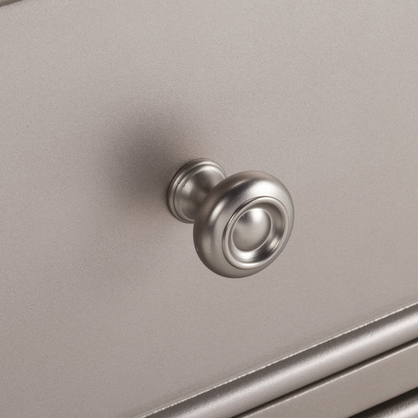 Basie Modern 3 Drawer Chest - Luxurious Minimalist Storage with Mirror Finish and Nickel Hardware