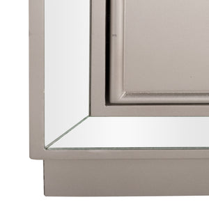Basie Modern 3 Drawer Chest - Luxurious Minimalist Storage with Mirror Finish and Nickel Hardware