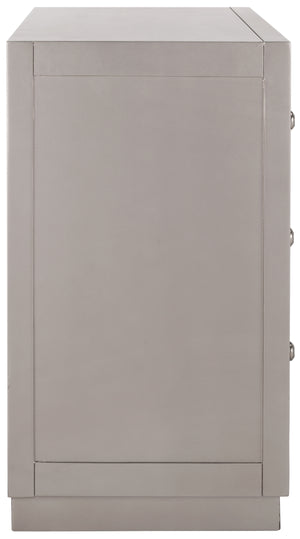 Basie Modern 3 Drawer Chest - Luxurious Minimalist Storage with Mirror Finish and Nickel Hardware