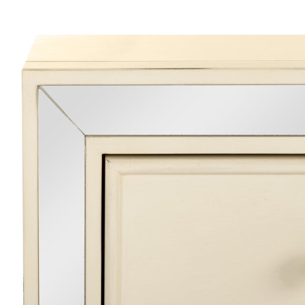 Basie Modern 3 Drawer Chest - Luxurious Minimalist Storage with Mirror Finish and Nickel Hardware