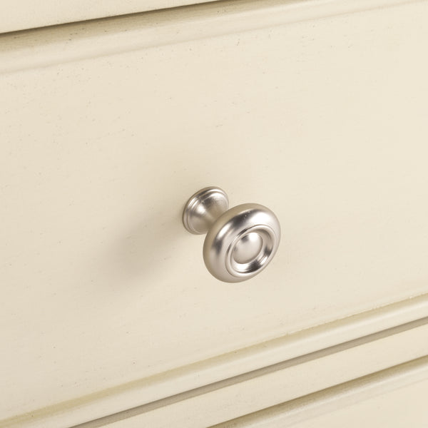 Basie Modern 3 Drawer Chest - Luxurious Minimalist Storage with Mirror Finish and Nickel Hardware